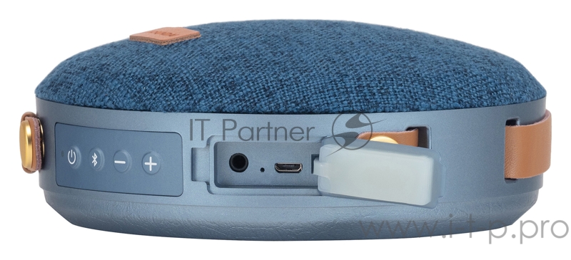 Колонка порт. Hyundai H-PAC520 синий 8W 1.0 BT/3.5Jack 10м 2200mAh