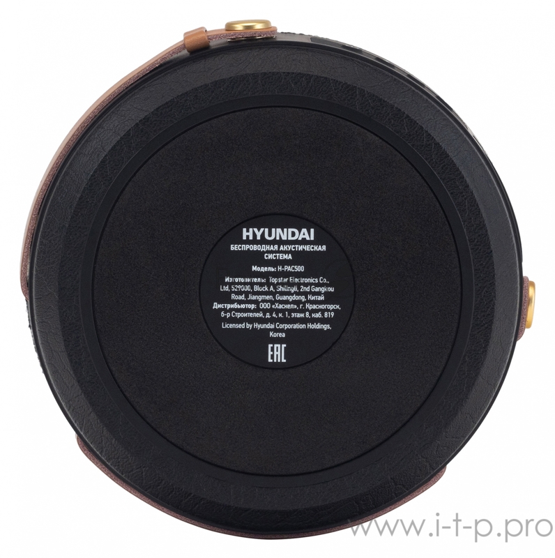 Колонка порт. Hyundai H-PAC520 синий 8W 1.0 BT/3.5Jack 10м 2200mAh