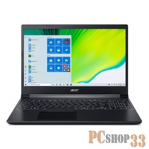 Ноутбук Acer Aspire 7 A715-75G-73DV Core i7 9750H/8Gb/SSD512Gb/nVidia GeForce GTX 1650 Ti 4Gb/15.6/IPS/FHD (1920x1080)/Windows 10/black/WiFi/BT/Cam
