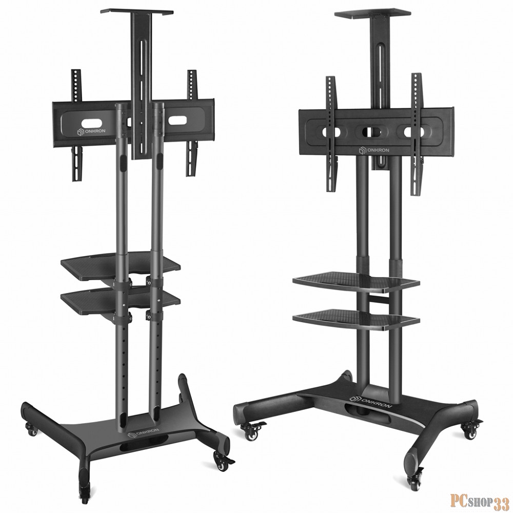 ONKRON TS1552 чёрная 2 полки для AV в комплекте