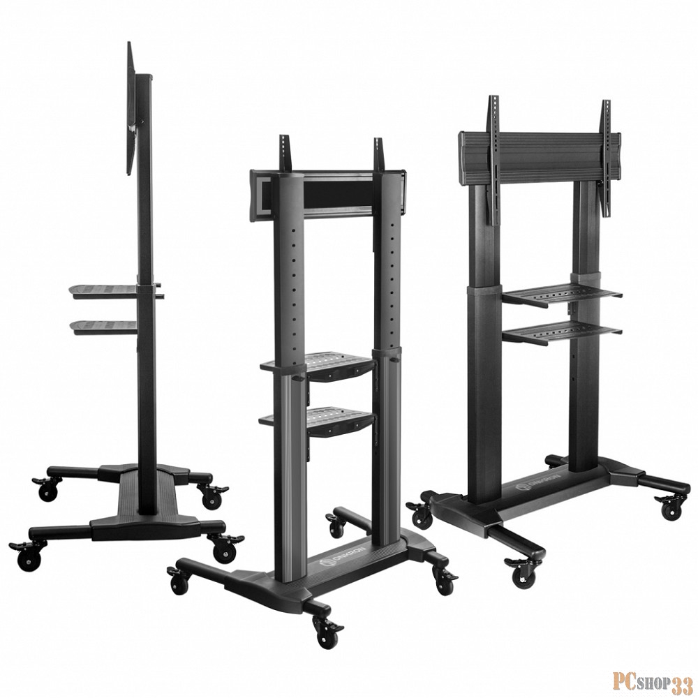 ONKRON TS2771 чёрная Для телевизоров диагональю 42-80 Максимальная нагрузка: 45,5 кг VESA: 200x200, 200x300, 200x400, 300x100, 300x200, 300x300, 3