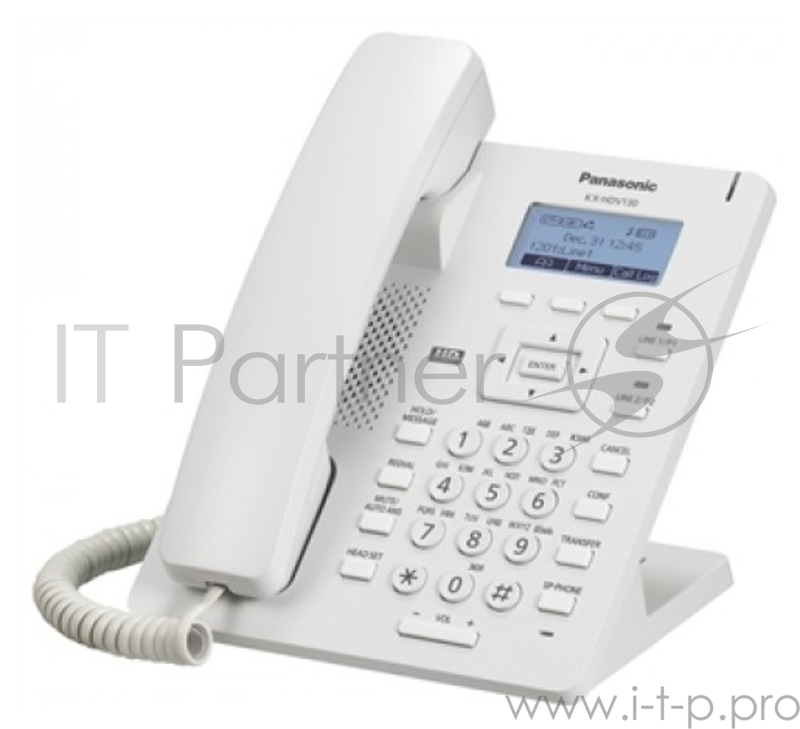 VoIP-телефон Panasonic KX-HDV130RU (LAN) белый
