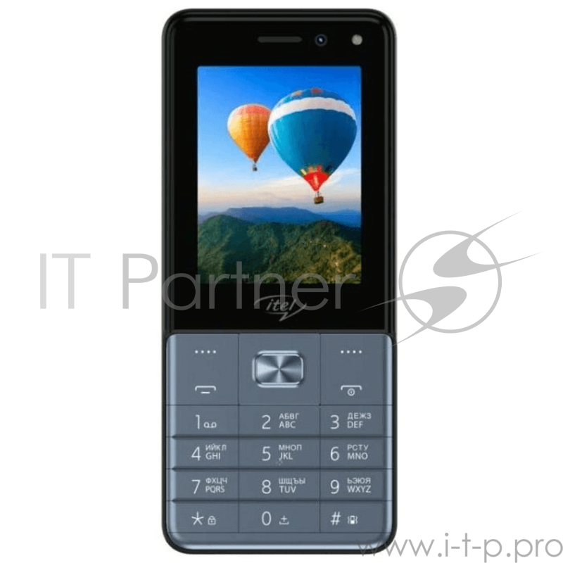Телефон сотовый Itel it5250 Dark Grey, 2.4 320x240, 64MB RAM, 64MB, up to 32GB flash, 0.08Mpix/0,08 МП, 2 Sim, 2G, BT v2.1, Micro-USB, Mocor 12, 125 ммx54 ммx11,3 мм