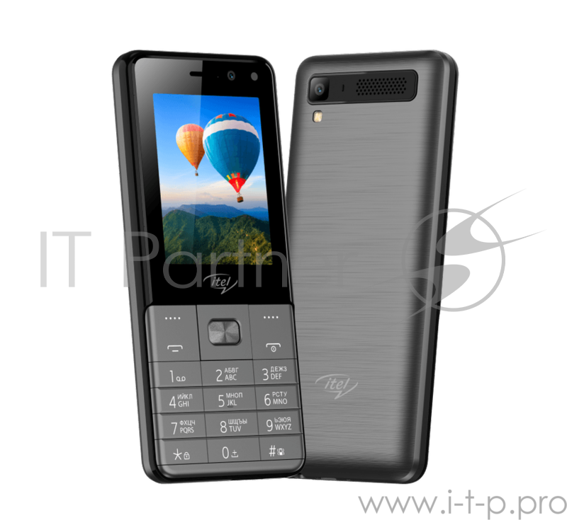 Телефон сотовый Itel it5250 Dark Grey, 2.4 320x240, 64MB RAM, 64MB, up to 32GB flash, 0.08Mpix/0,08 МП, 2 Sim, 2G, BT v2.1, Micro-USB, Mocor 12, 125 ммx54 ммx11,3 мм