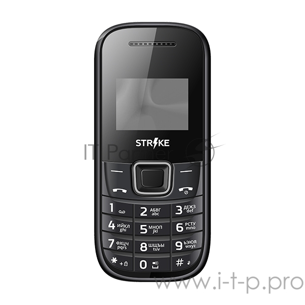 Мобильный телефон Strike A11 Black SPREADTRUM 6531, 1, 312 MHZ, 32 Mb, 32 Mb, 2G GSM 850/900/1800/1900, Bluetooth Версия 2.1 Экран: 1.44 , 96*68, Основная камера: отсутствует, Фронтальная камера: отсутствует, Кол-во СИМ: 2, Mini, Mini, карта памяти M