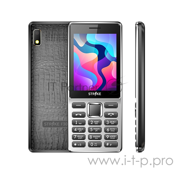 Мобильный телефон Strike F30 Black MTK 6261D, 1, 32 Mb, 32 Mb, 2G GSM 900/1800 мГц, Bluetooth Версия 2.1 Экран: 2.8 , 240*320, Основная камера: 0.3 MP, инт. отсутствует, FF, 1, Пластик, F=1, вспышка Фронтальная камера: , Кол-во СИМ: 2, Mini, Micro, к