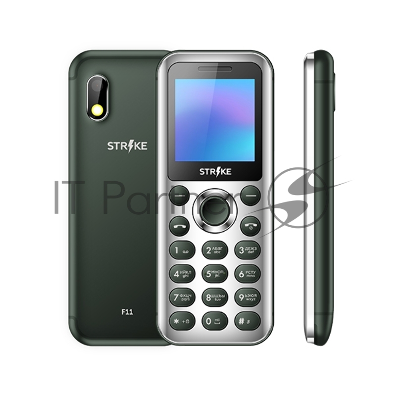 Мобильный телефон Strike F11 Black MTK 6261D, 1, 260 MHz, 32 Mb, 32 Mb, 2G GSM 900/1800 мГц, Bluetooth Версия 3.0 Экран: 1.44 , 128*128, Основная камера: 0.08 MP, инт. отсутствует, FF, 1, Пластик, F=1, вспышка Фронтальная камера: отсутствует, Кол-во