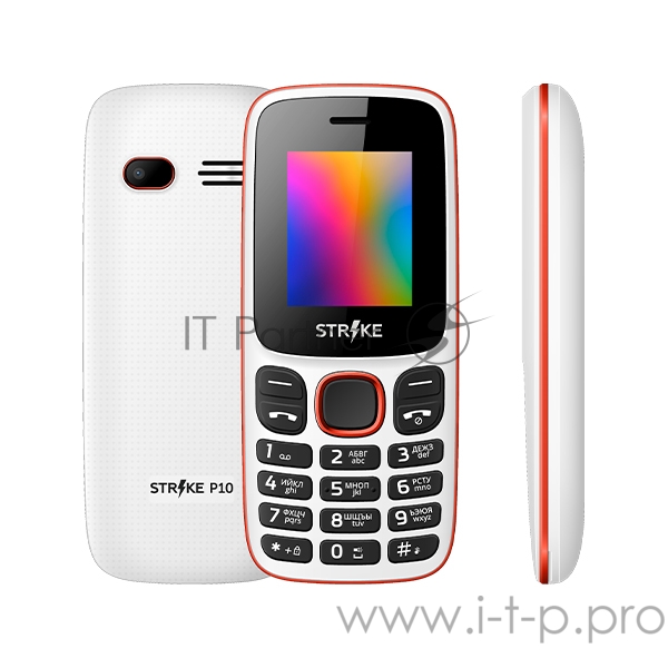 Мобильный телефон Strike P10 White MTK 6261D, 0, 260 MHz, Nuclues, 32 Mb, 32 Mb, 2G GSM 850/900/1800/1900, Bluetooth Версия 2.1 Экран: 1.77 , 128*160, TN Основная камера: 0.08 MP, инт. отсутствует, FF, Пластик, F=2.8, угол обзора69, вспышка Фронтальн