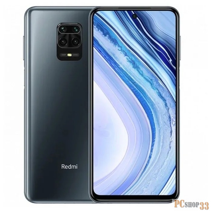 Смартфон Xiaomi Note 9 Pro 128Gb 6Gb серый моноблок 3G 4G 2Sim 6.67 1080x2400 Android 10.0 64Mpix 802.11 a/b/g/n/ac NFC GPS GSM900/1800 GSM1900 MP3 FM A-GPS microSD