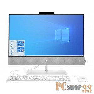 Моноблок HP Pavilion I 27-27-d0010ur Touch 27 FHD(1920x1080) Core i5-10400T, 8GB DDR4 2666 (1x8GB), SSD 256Gb, nVidia Gef MX350 2GB, no DVD, kbd&mouse wireless, 5MP Webcam, White, Win10, 1Y Wty