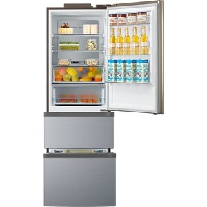 Трехдверный холодильник KORTING KNFF 61889 X