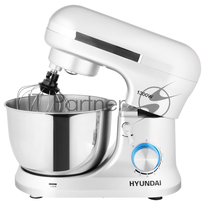 Миксер планетарный Hyundai HYM-S6551 1300Вт серебристый