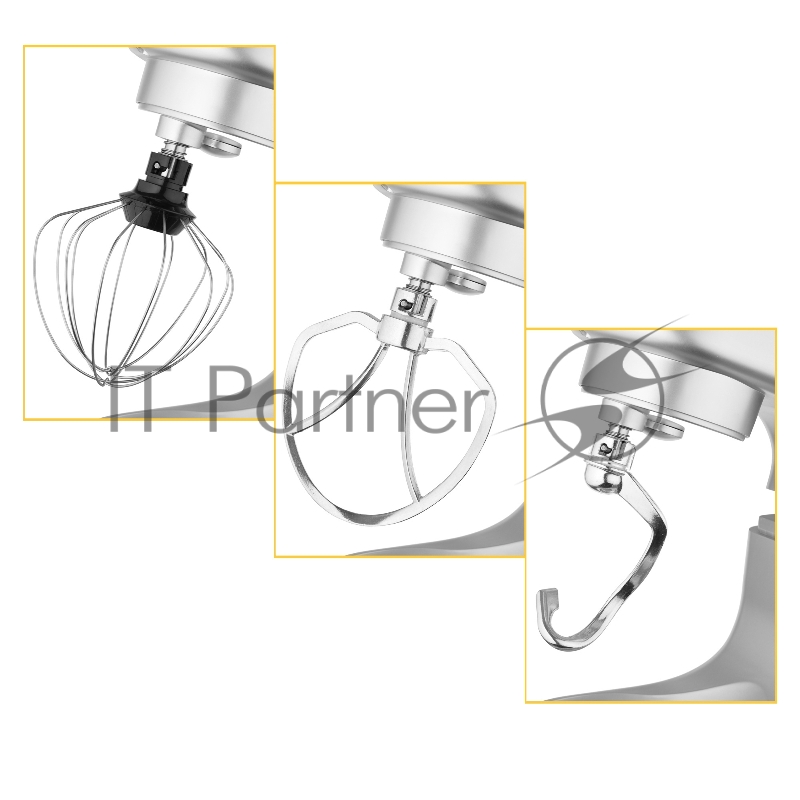 Миксер планетарный Hyundai HYM-S6551 1300Вт серебристый