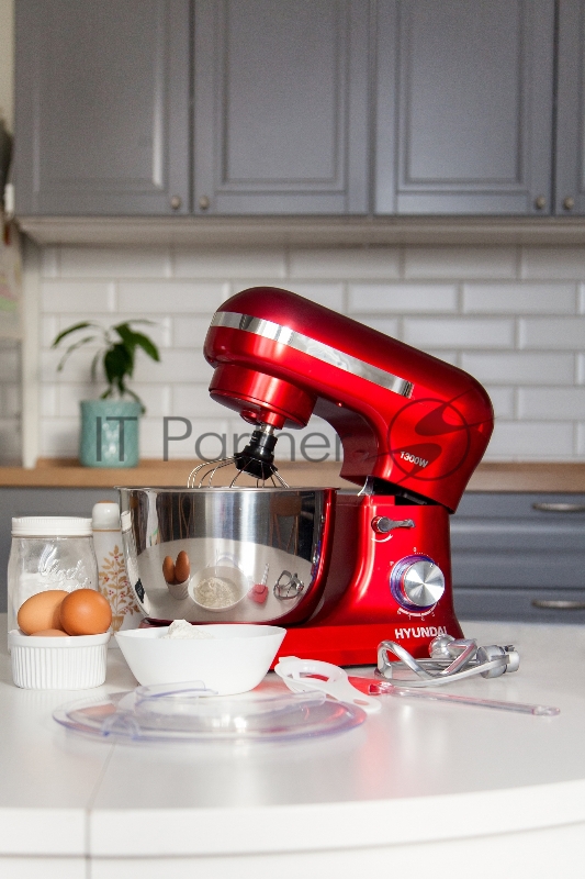Миксер планетарный Hyundai HYM-S6451 1300Вт красный