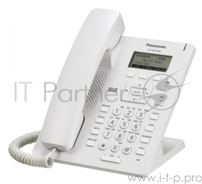 VoIP-телефон Panasonic KX-HDV100RU (LAN) белый
