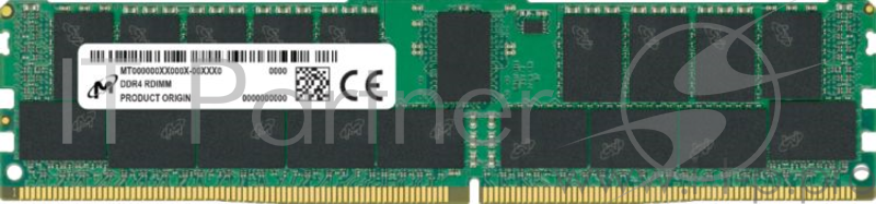 Память оперативная Micron 16GB DDR4 2666 MT/s CL19 2Rx8 ECC Registered DIMM 288pin