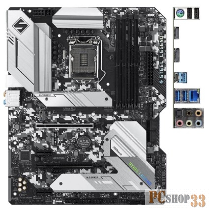 Материнская плата H470 S1200 ATX H470 STEEL LEGEND ASROCK