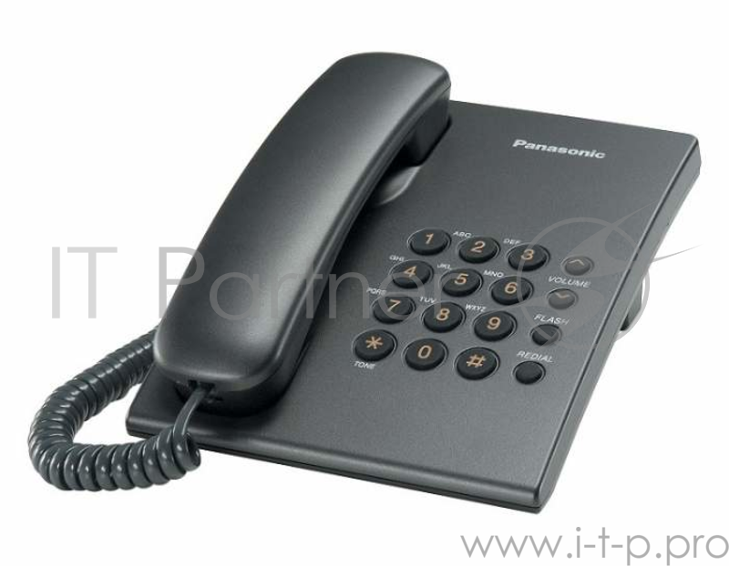 Телефон Panasonic KX-TS2350RUT, титан