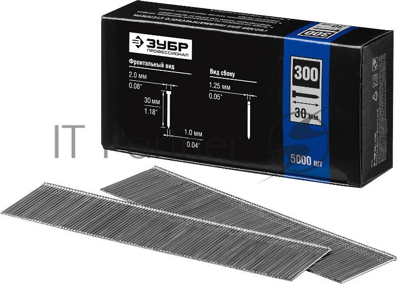 Гвозди ЗУБР ПРОФЕССИОНАЛ тип 300, 30 мм, особотвердые, 5000 шт 31830-30