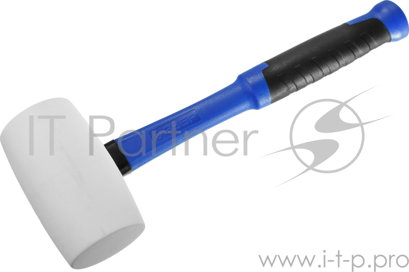 Киянка ЗУБР ПРОФЕССИОНАЛ резиновая белая, с фибергласовой ручкой, 900г 20531-900_z02