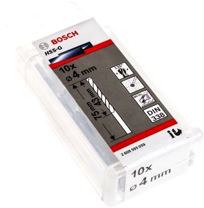 Bosch Bosch 2608595059 10 HSS-G СВЕРЛ 4ММ