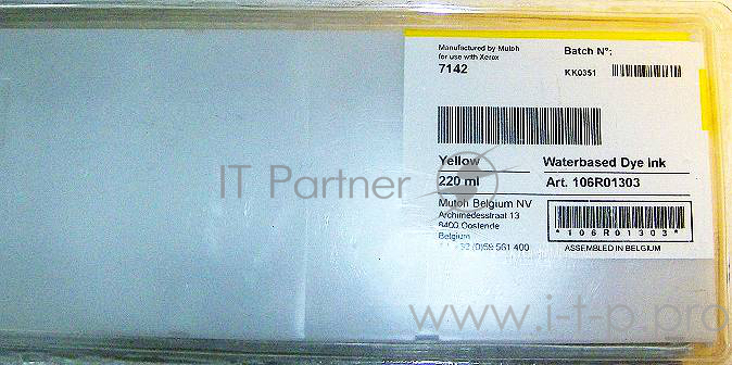 Картридж с желтыми чернилами на водной основе Xerox 106R01303 220мл {GMO}