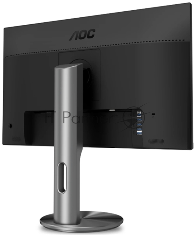МОНИТОР 27 AOC Q2790PQE Grey с поворотом экрана (IPS, 2560x1440, 4 ms, 178°/178°, 350 cd/m, 100M:1, +2xHDMI 1.4, +MHL,