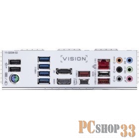 Материнская плата LGA1200, 4 x DDR4 DIMM 2133 (2667 OC), ATX, Z490 VISION G, RTL