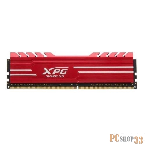 8GB ADATA DDR4 3200 DIMM GAMMIX D10 Red Gaming Memory AX4U320038G16A-SR10 Non-ECC, CL16, 1.35V, 1024x8, RTL