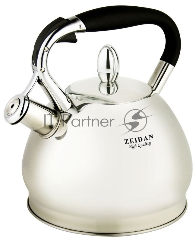 Чайник со свистком Zeidan Z-4092, об.3л., нерж.сталь, курковый мех-м