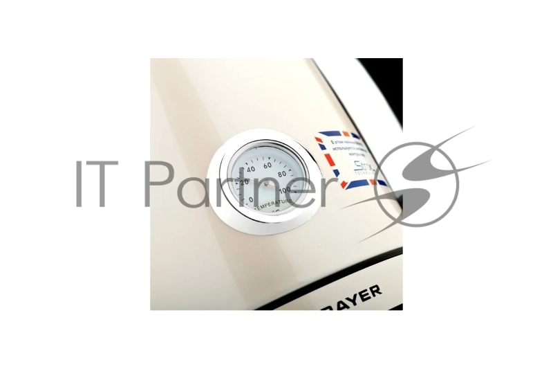 1005BR-YE Чайник электрический BRAYER. 2200Вт, STRIX, сталь окраш, термометр,роз.