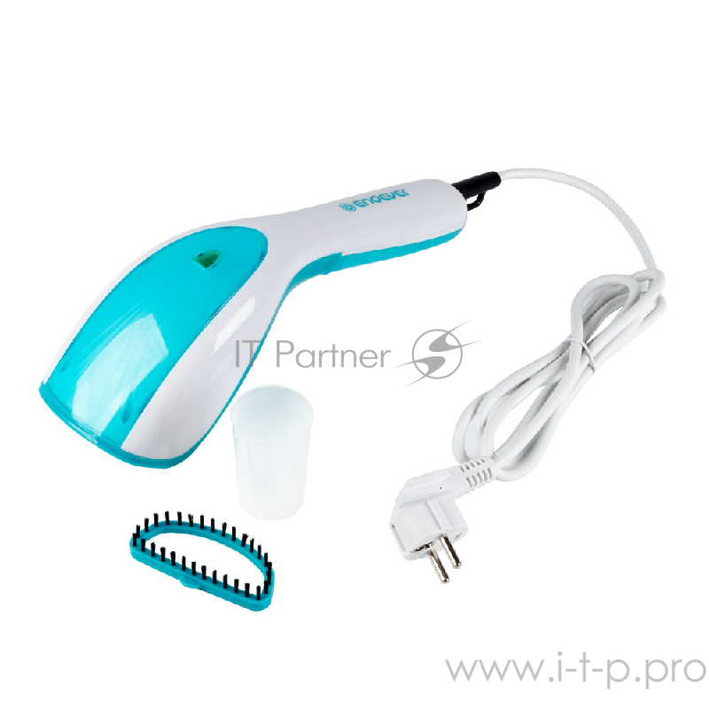 Отпариватель для одежды ручной Endever Odyssey белый/голубой, 800 Вт Q-427