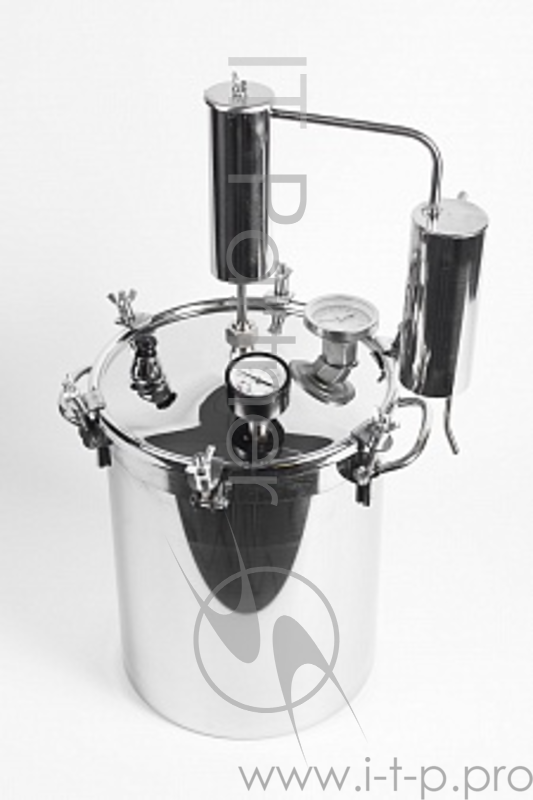 Автоклав-стерилизатор Консерватор 2в1, 14 л нерж, манометр, термометр, клапан сброса изб. давления+надстройка Аромат фабрика домашних консервов