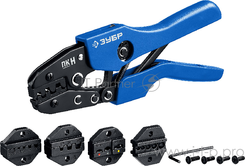 Набор в кейсе Зубр ПК-Н Профессионал 45455, пресс-клещи, 5 матриц