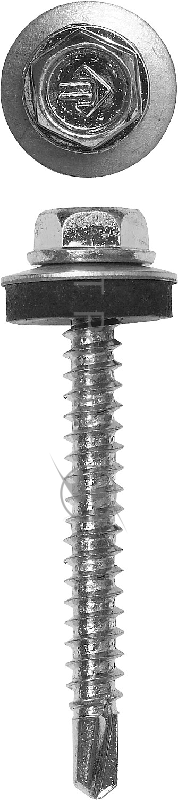 Саморезы Зубр для крепления кровельных материалов к деревянной обрешетке, оцинкованные, 4,8x60мм, 200шт 4-300315-48-060