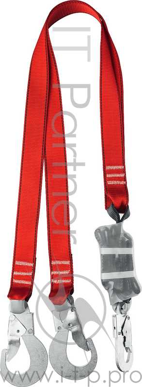 Двухплечный строп Зубр СЛА-2, капроновая лента, с амортизатором, 11587