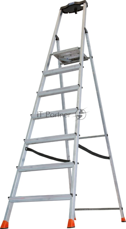 Свободностоящая стремянка Krause SAFETY 2К заглушки, 7 ступеней, 128973