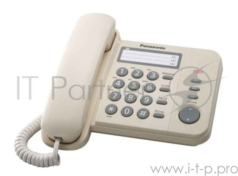 Телефон Panasonic KX-TS2352RUJ, бежевый