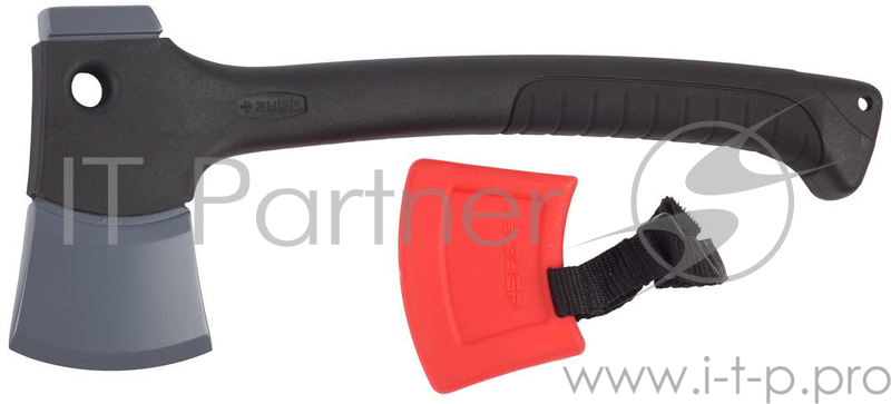 Топор ЗУБР 20646-05 туристический c фиберглассовой рукояткой в чехле 300мм 0.5кг