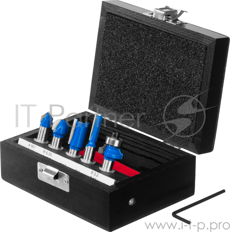 Набор фрез по дереву Зубр 28795-H5 (5 шт хвостовик 8 мм)