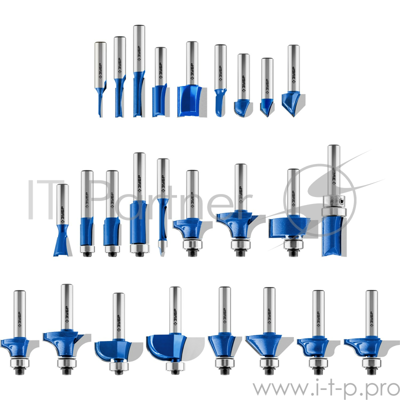 Набор фрез по дереву Зубр 28796-H26 (26 шт хвостовик 8 мм)
