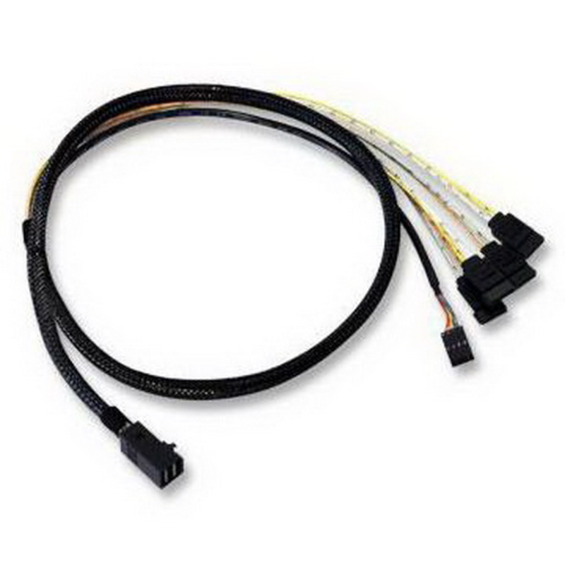 Контроллер LSI (LSI00410) Logic Кабель Кабель MINI SAS HD internal cable SFF8643 to x4 SATA 0,6м