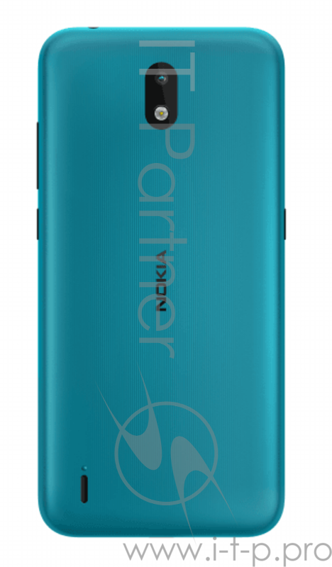 Смартфон Nokia 1.3 DS (TA-1205) 1Gb+16Gb Cyan (бирюзовый) смартфон с Android 10 поддержка двух SIM-карт экран 5.71, разрешение 1520x720 камера 8 МП, автофокус память 16 ГБ, слот для карты памяти 3G, 4G LTE, LTE-A, Wi-Fi, Bluetooth объем оперативной п
