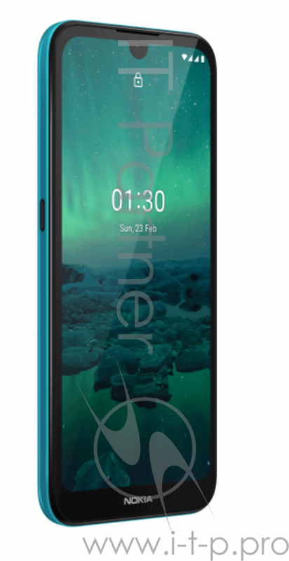 Смартфон Nokia 1.3 DS (TA-1205) 1Gb+16Gb Cyan (бирюзовый) смартфон с Android 10 поддержка двух SIM-карт экран 5.71, разрешение 1520x720 камера 8 МП, автофокус память 16 ГБ, слот для карты памяти 3G, 4G LTE, LTE-A, Wi-Fi, Bluetooth объем оперативной п