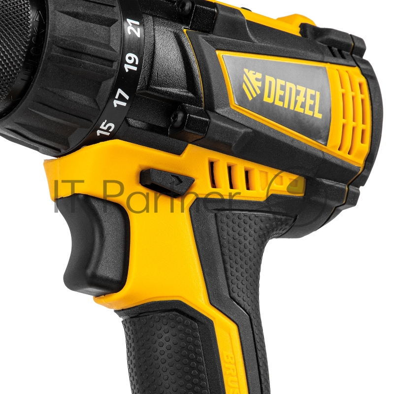 Дрель-шуруповерт аккумуляторная бесщет DENZEL BLDL-IB-18-02 Li-Ion 18 В 15 Ач 2 акк 26121