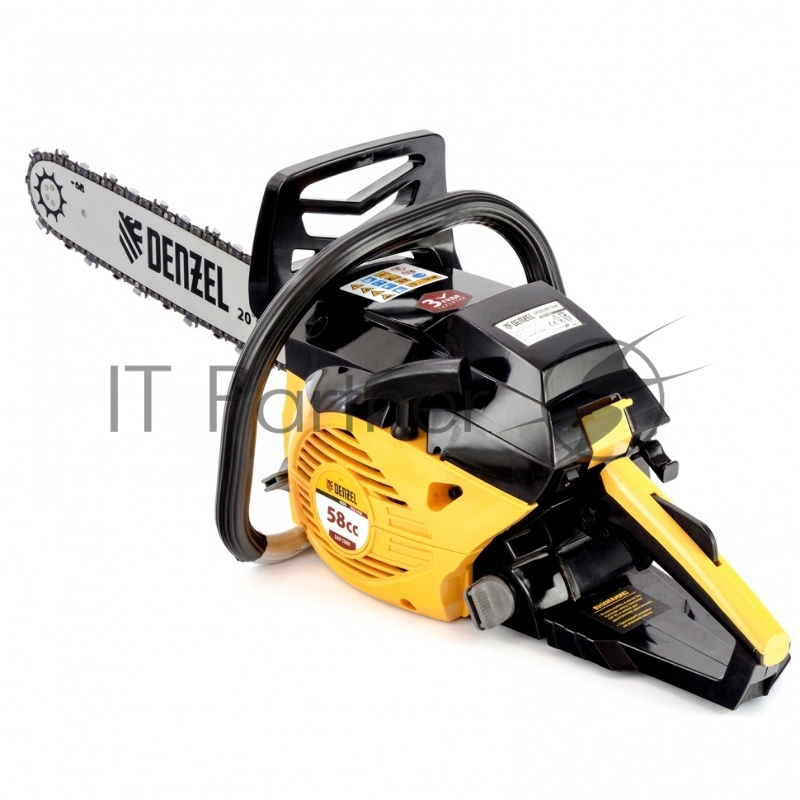 Пила цепная бензиновая Denzel DENZEL DGS-5820, шина 50 см, 58см3, 4,1 л.с., шаг 0,325, паз 1,5 мм,