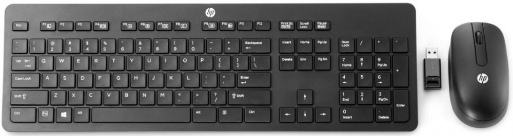 Опция для ноутбука HP N3R88AA Combo Wireless Business Slim Keyboard/Mouse USB black