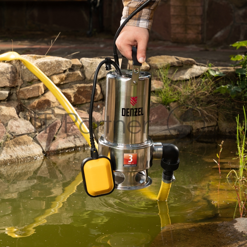 Насос DENZEL DP1100X дренажный 1100Вт подъем 11м 15500л/ч