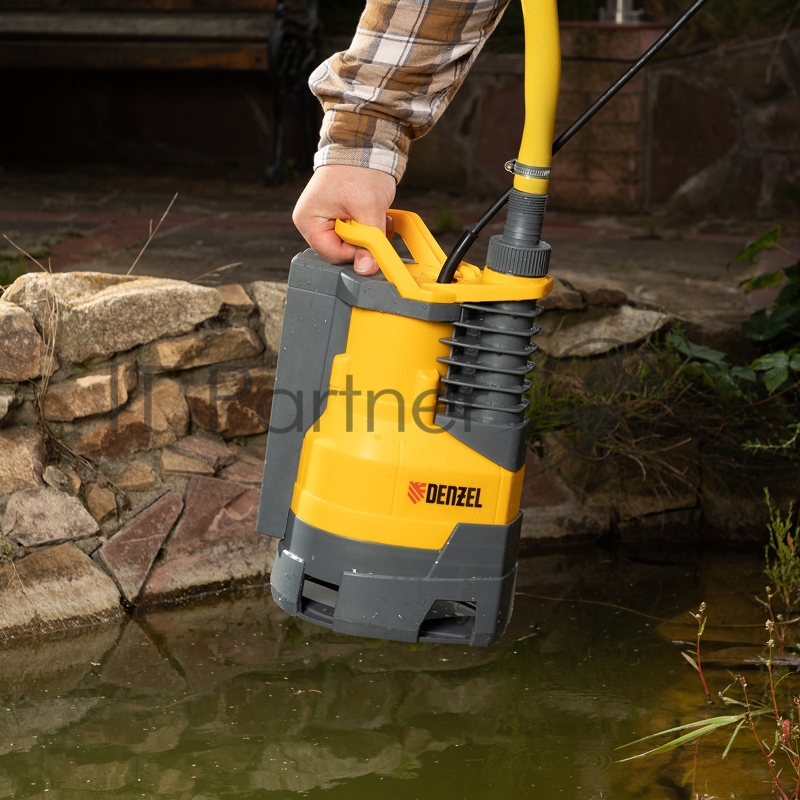 Насос DENZEL DPХ950 дренажный х-pro 950Вт подъем 8.5м 15500л/ч