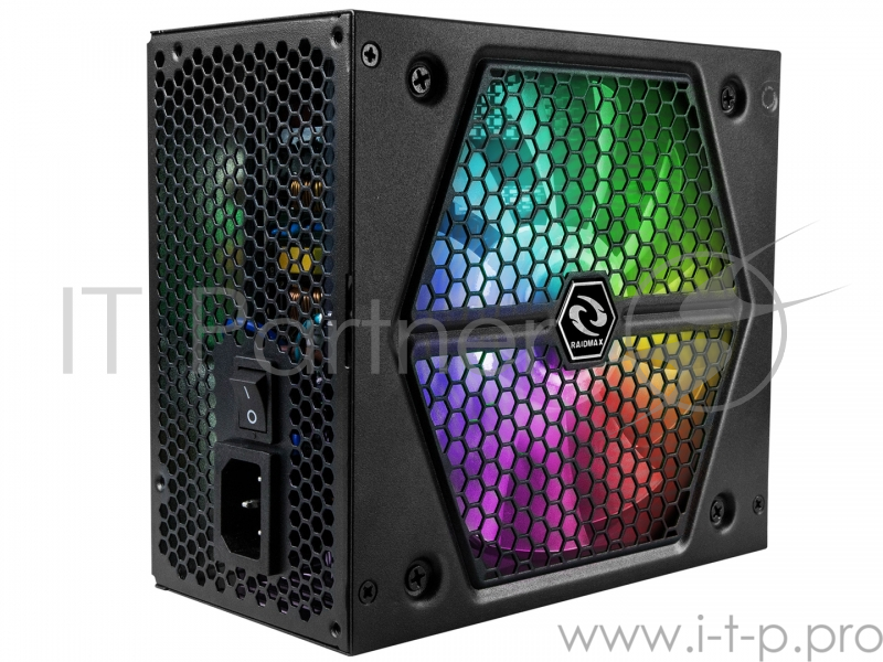 Блоки питания Raidmax RX-735AP-R Блок питания RX-735AP-R (Модульный, ATX v2.3, 735W, Active PFC, 135mm Fan RGB LED подсветка, 80 Plus Bronze) RX-735AP-R Retail